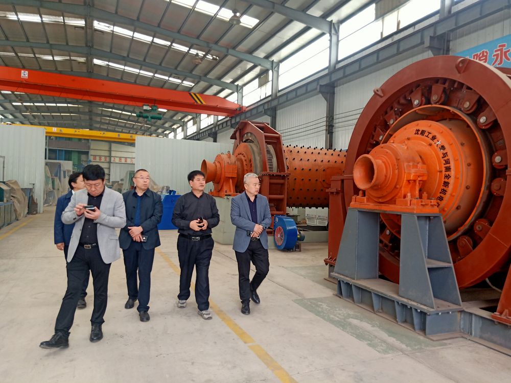 市領導來公（gōng）司考（kǎo）察高低壓電機和永磁直驅球磨機